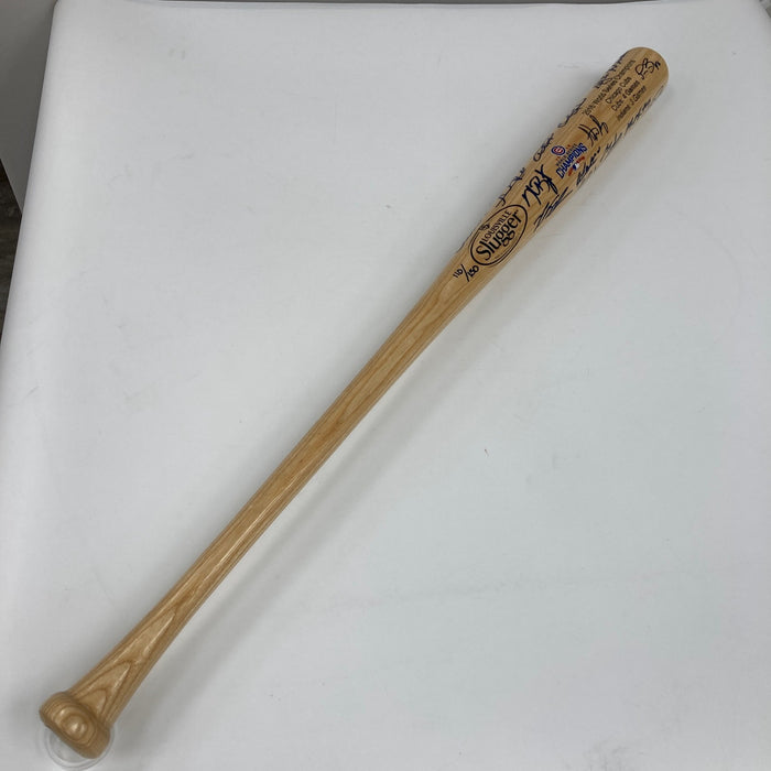 2016 Chicago Cubs World Series Champs Team Signed Baseball Bat MLB & Fanatics
