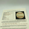 Joe Dimaggio 1968 Yankees Old Timers Day Multi Signed Baseball JSA COA