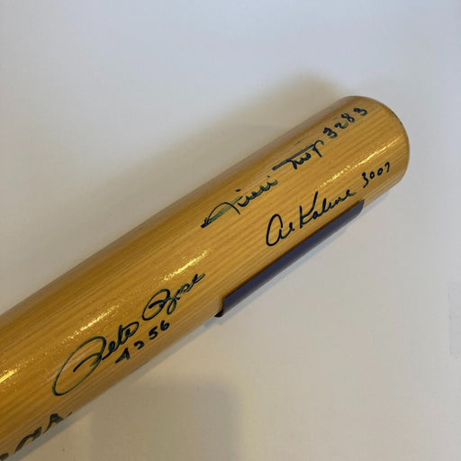 Willie Mays Hank Aaron 3,000 Hit Club Signed Inscribed Baseball Bat Beckett