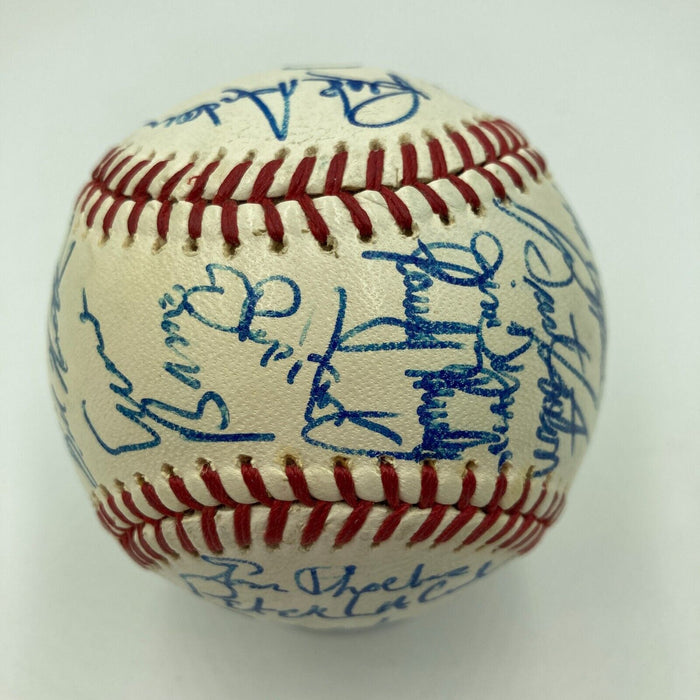 Beautiful 1972 Chicago Cubs Team Signed Baseball Ernie Banks PSA DNA