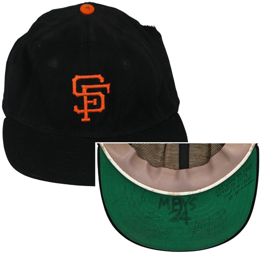 Willie Mays Game Used Signed 4 Home Run Game 1961 San Francisco Giants Hat JSA