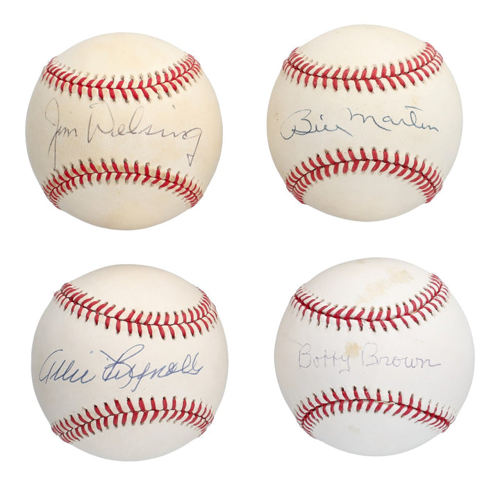 1950 New York Yankees WS Champs Team Signed Baseball Collection 35 Balls JSA COA