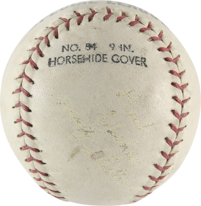 Jimmy Stewart & Monty Stratton "The Stratton Story" Dual-Signed Baseball PSA