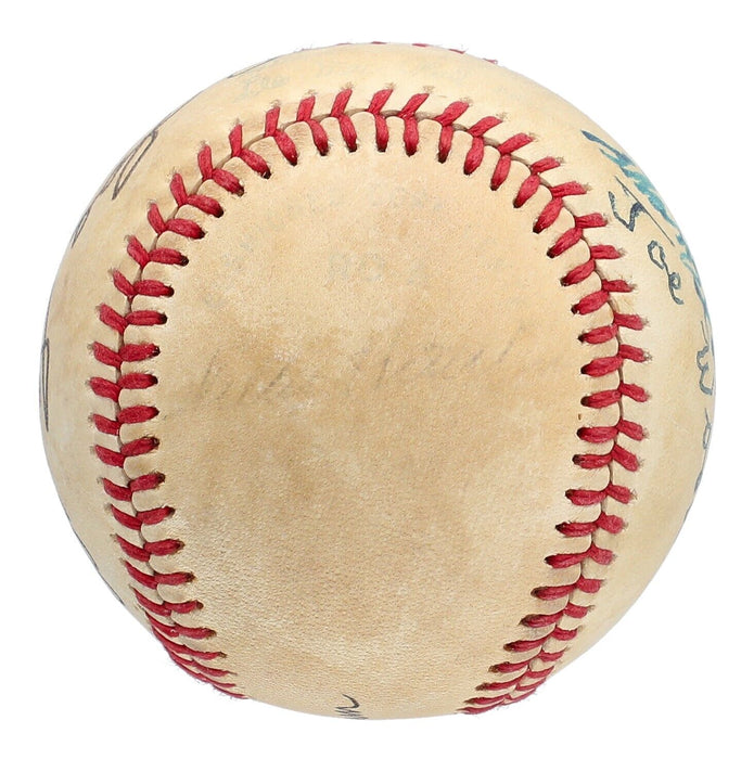 1920 Cleveland Indians World Series Champs Team Signed Baseball Beckett COA