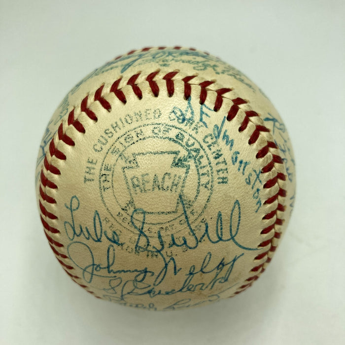 Washington Senators Legends Signed Baseball Moe Berg Goose Goslin 31 Sigs PSA