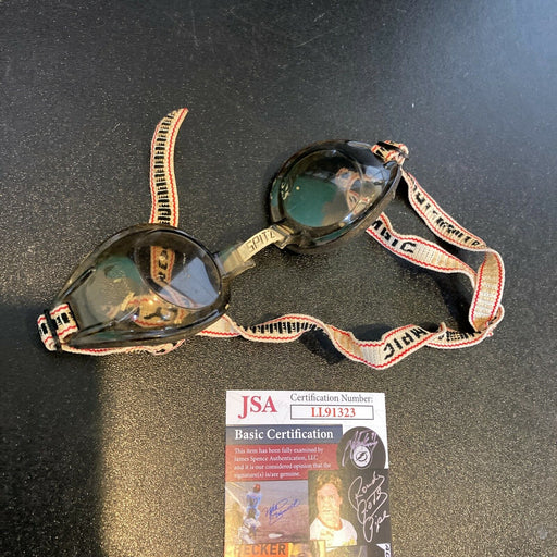 Mark Spitz Signed 1970's Olympics Model Swimming Goggles JSA COA