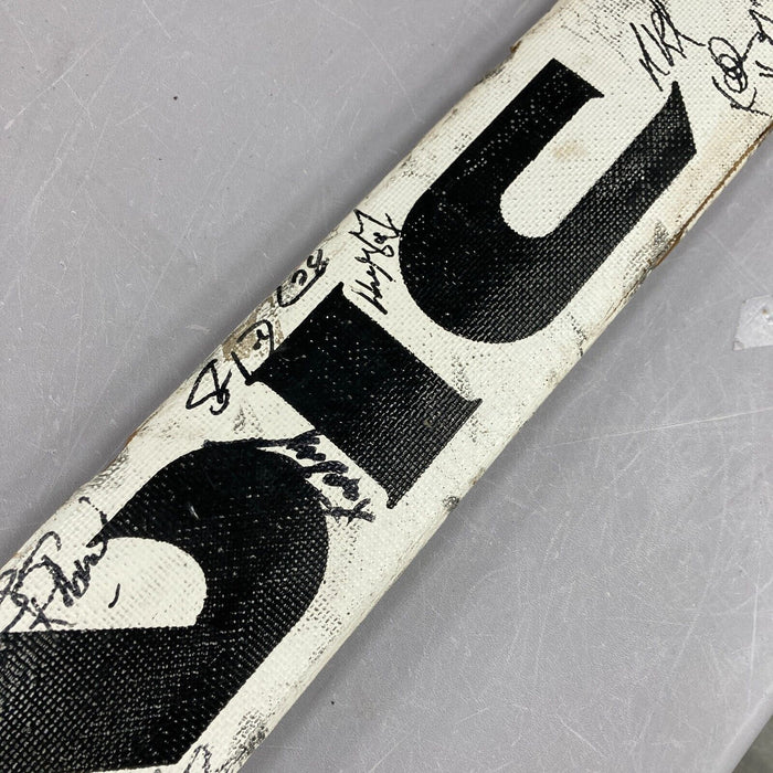 1990-91 Los Angeles Kings Team Signed Game Used Goalie Stick Wayne Gretzky PSA