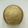 Joe Dimaggio Frank Baker Bob Shawkey Earle Combs Red Rolfe Signed Baseball PSA