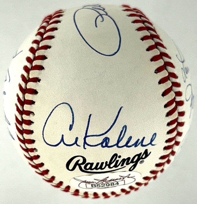 3,000 Hit Club Signed Baseball 9 Sigs Willie Mays Hank Aaron Stan Musial JSA COA