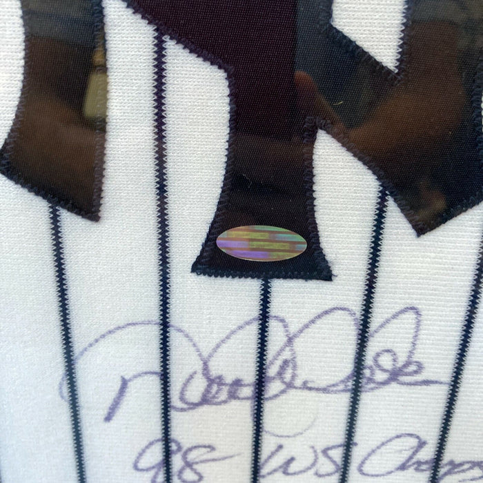 Derek Jeter "1998 W.S Best Record Ever" Signed Inscribed Yankees Jersey Steiner