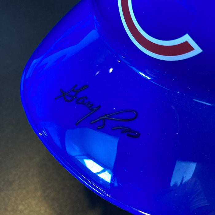 Gary Ross Signed Full Size Chicago Cubs Baseball Helmet With JSA COA