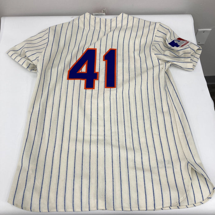 Tom Seaver Signed Inscribed STATS New York Mets Mitchell & Ness Jersey PSA DNA