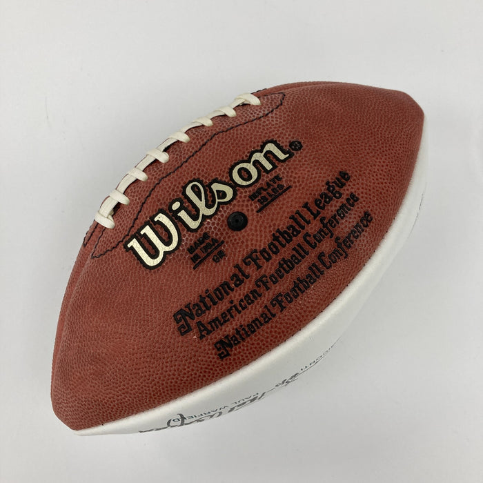 Miami Dolphins HOF Legends Signed Football Don Shula Larry Csonka JSA COA