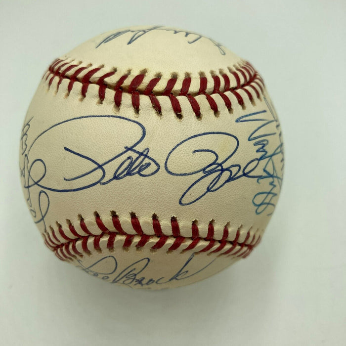 3,000 Hit Club Signed Baseball 16 Sigs Willie Mays Hank Aaron Stan Musial JSA