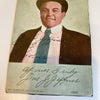James J. Jeffries Signed Autographed 1907 Boxing Card Photo JSA COA