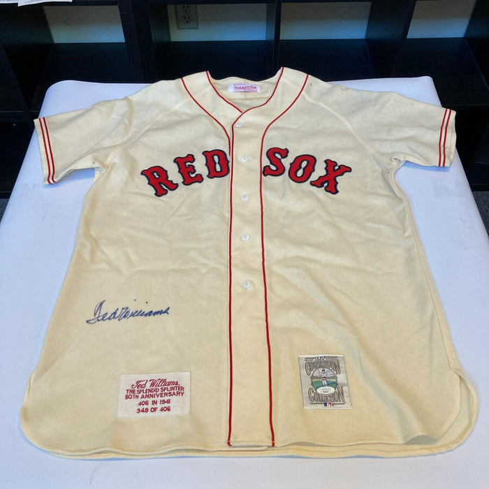 Ted Williams Signed 1941 Boston Red Sox Game Model Jersey With JSA COA