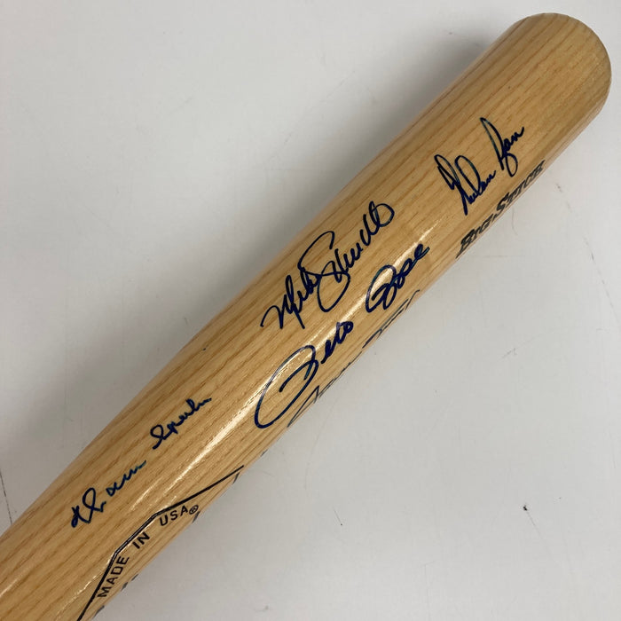 Mint All Century Team Signed Bat 10 Sigs With Willie Mays & Hank Aaron JSA COA