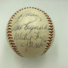 Joe Dimaggio Mickey Mantle New York Yankees HOF Legends Signed Baseball JSA COA