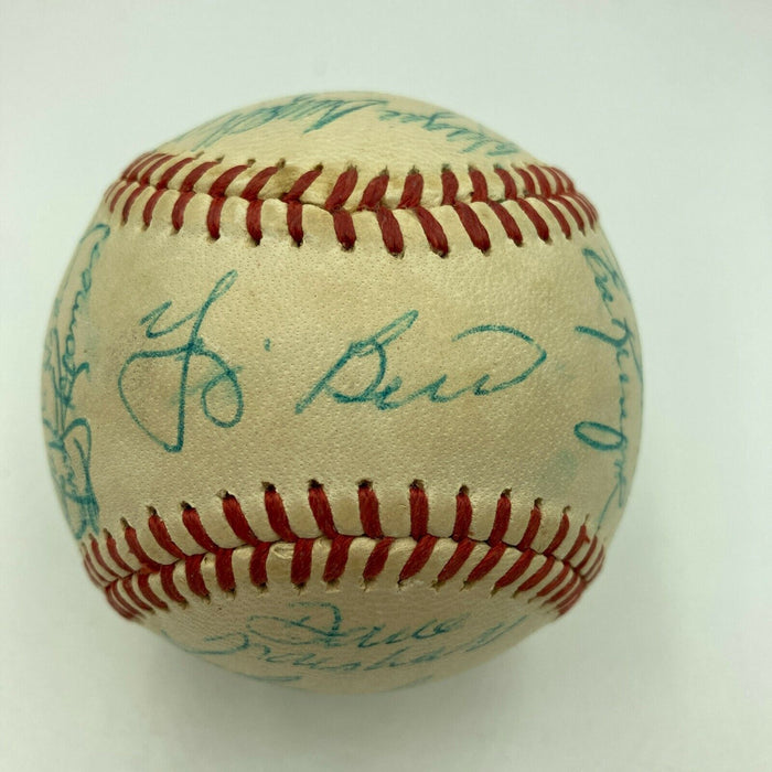 Beautiful 1971 New York Mets Team Signed Baseball Tom Seaver Yogi Berra JSA COA