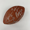1968 New York Jets Super Bowl Champs Team Signed Wilson Football Beckett COA