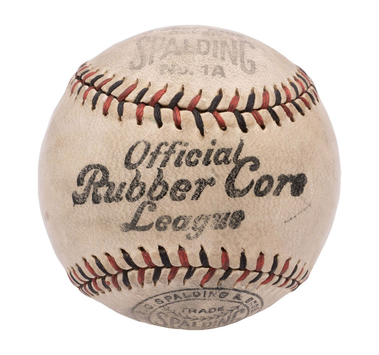 Walter Johnson Signed 1920's Baseball With Beckett COA