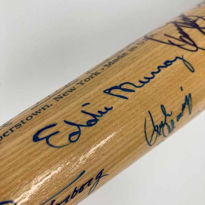 Cleveland Indians Hall Of Fame & Legends Multi Signed Baseball Bat 40 Sigs PSA