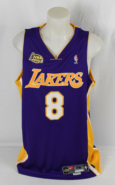 Kobe Bryant Signed 2000-01 Los Angeles Lakers Game Issued Finals Jersey PSA DNA