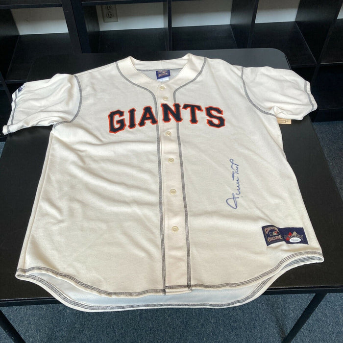 Willie Mays Signed Authentic Majestic San Francisco Giants Jersey With JSA COA