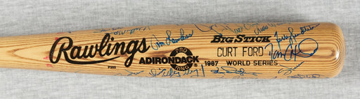 Rare 1987 St. Louis Cardinals NL Champs Team Signed Game Issued Bat Beckett COA