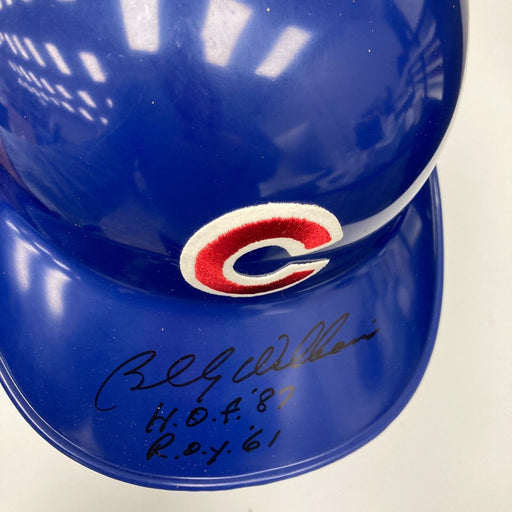 Billy Williams HOF 1987 ROY 1961 Signed Chicago Cubs Game Model Helmet Tristar