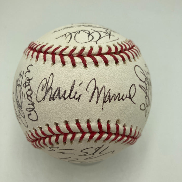 2008 Philadelphia Phillies World Series Champs Team Signed Baseball JSA COA