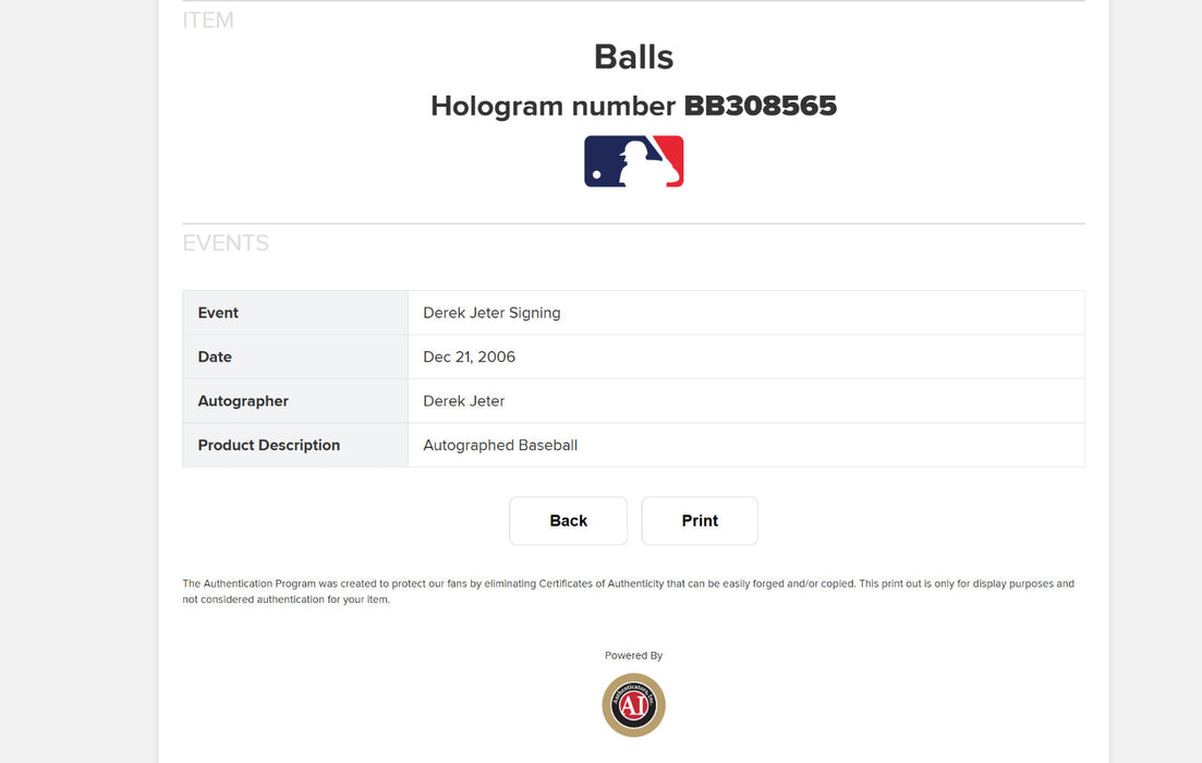 Derek Jeter New York Yankees World Series MVP's Signed Baseball 11 Sigs Steiner