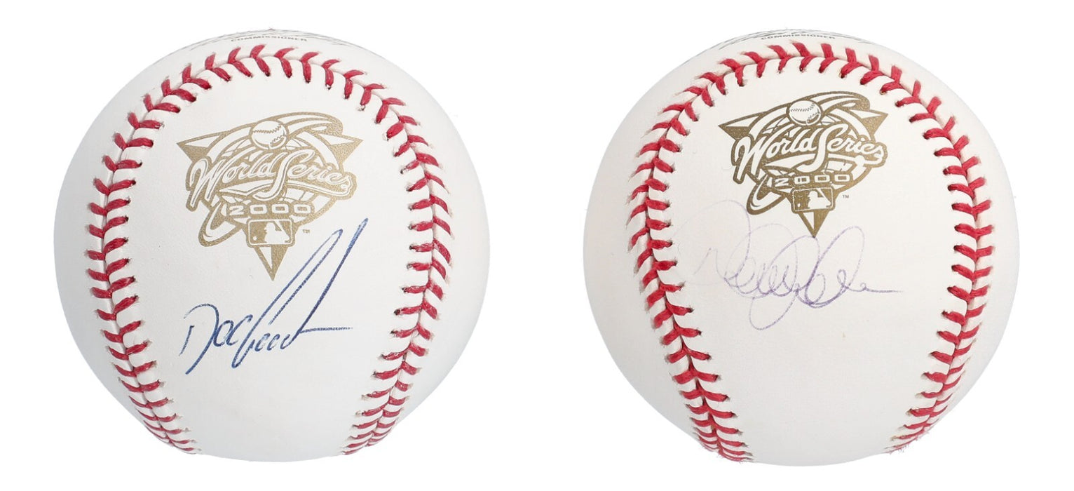 2000 New York Yankees WS Champs Team Signed Baseball Collection 60 Balls JSA COA