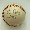 Magnificent Ty Cobb Signed 1950's American League Baseball JSA COA