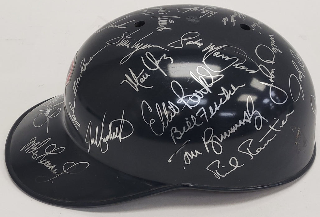 1991 Boston Red Sox Team Signed Game Helmet Roger Clemens Wade Boggs JSA COA