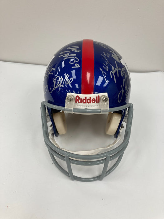 2007 New York Giants Super Bowl Champs Team Signed Full Size Helmet JSA COA