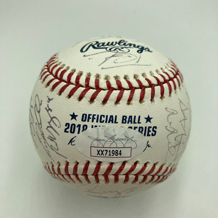 2018 Boston Red Sox World Series Champs Team Signed World Series Baseball JSA