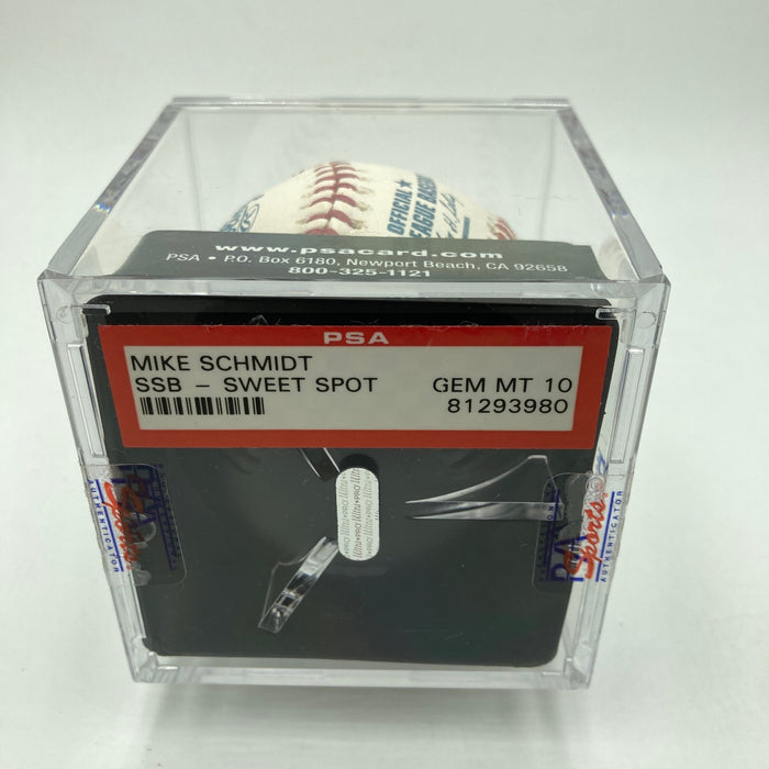 Mike Schmidt Signed Major League Baseball PSA DNA Graded 10 GEM MINT