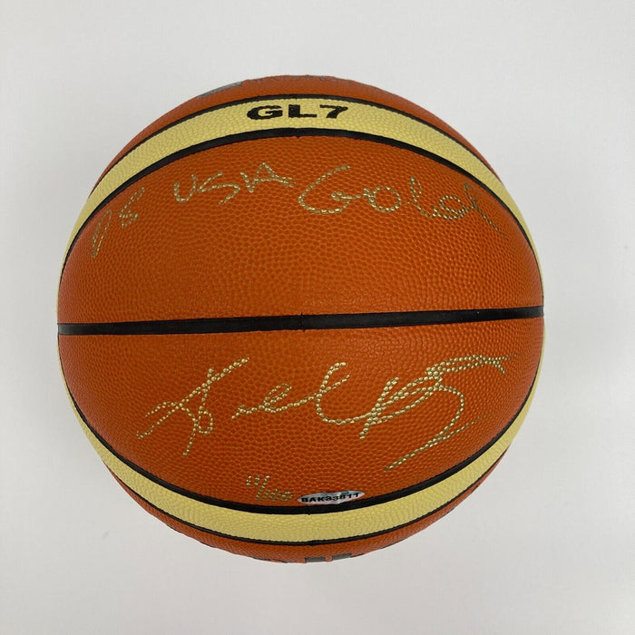 Kobe Bryant "2008 USA Gold" Signed Official Olympics FIBA Basketball UDA & JSA