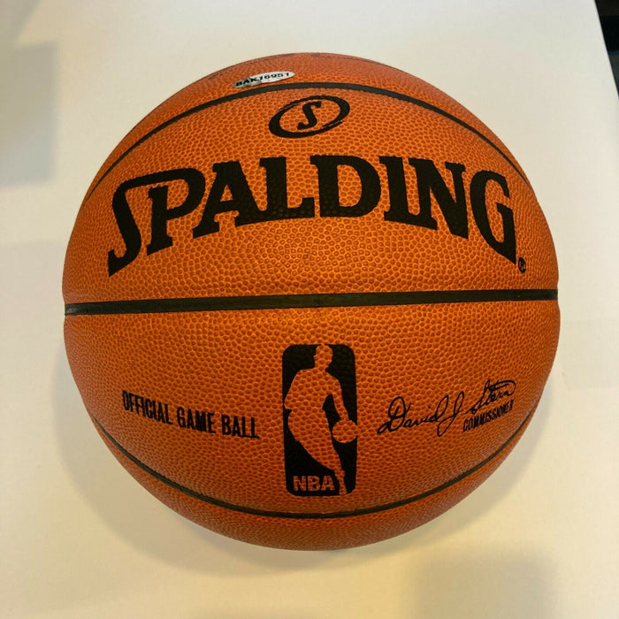 LeBron James Signed Spalding Official Game Basketball With UDA Upper Deck COA