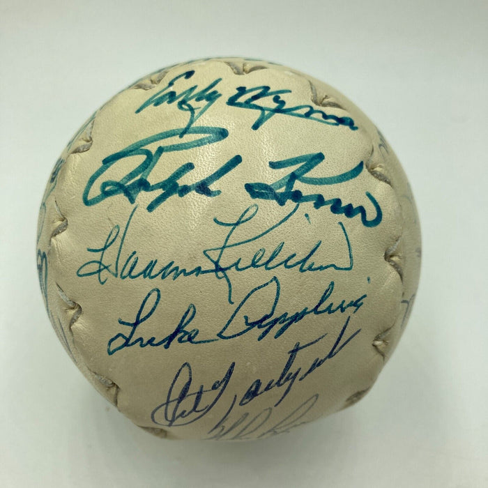 Mickey Mantle Joe Dimaggio Willie Mays Hall Of Fame Multi Signed Baseball JSA