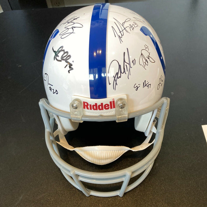 Peyton Manning 2010 Indianapolis Colts Team Signed Authentic Game Helmet JSA COA