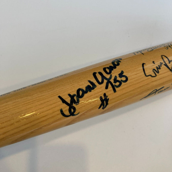 Willie Mays Hank Aaron 500 Home Run Club Signed Cooperstown Baseball Bat Beckett