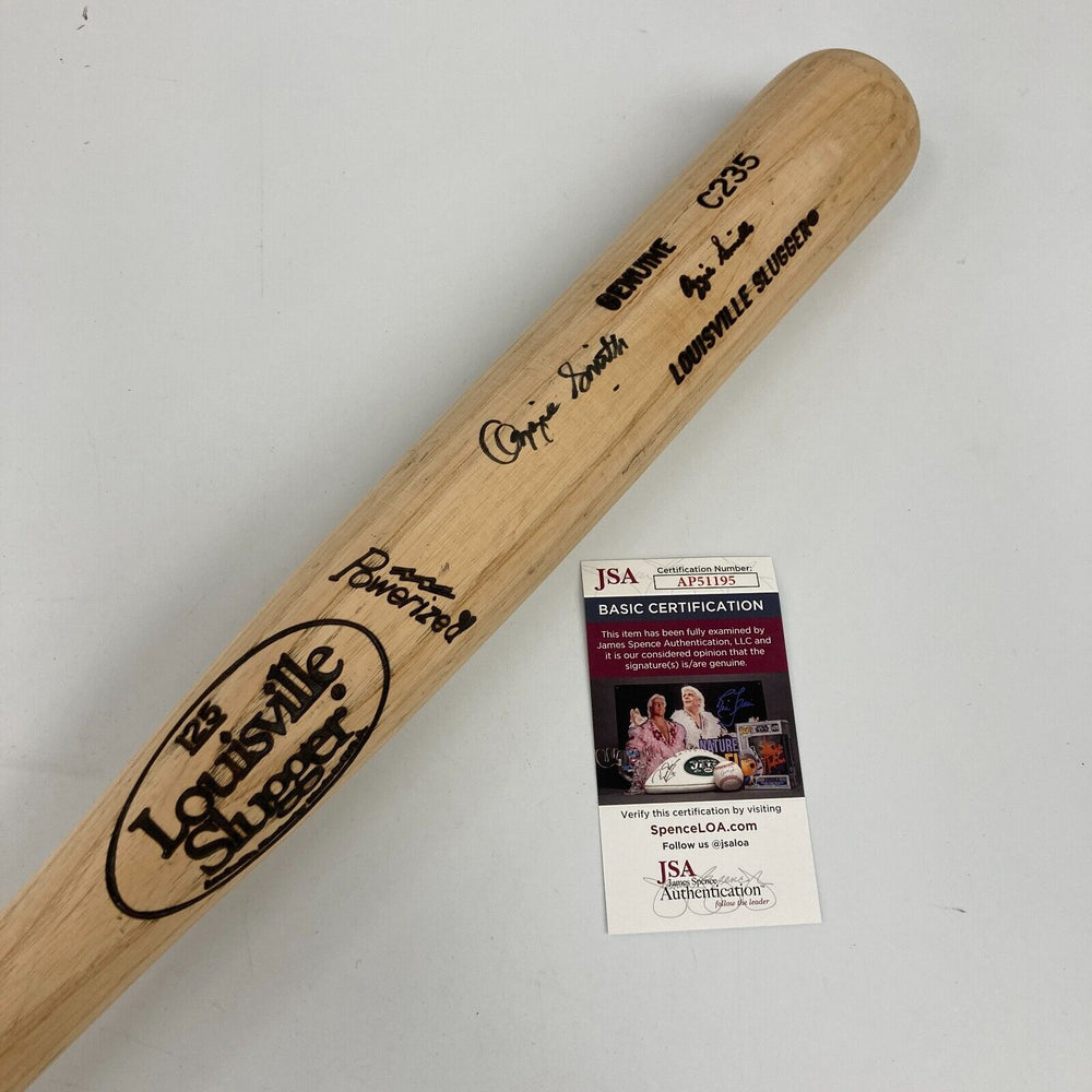 Ozzie Smith Signed 1990's Louisville Slugger Game Model Baseball Bat JSA COA