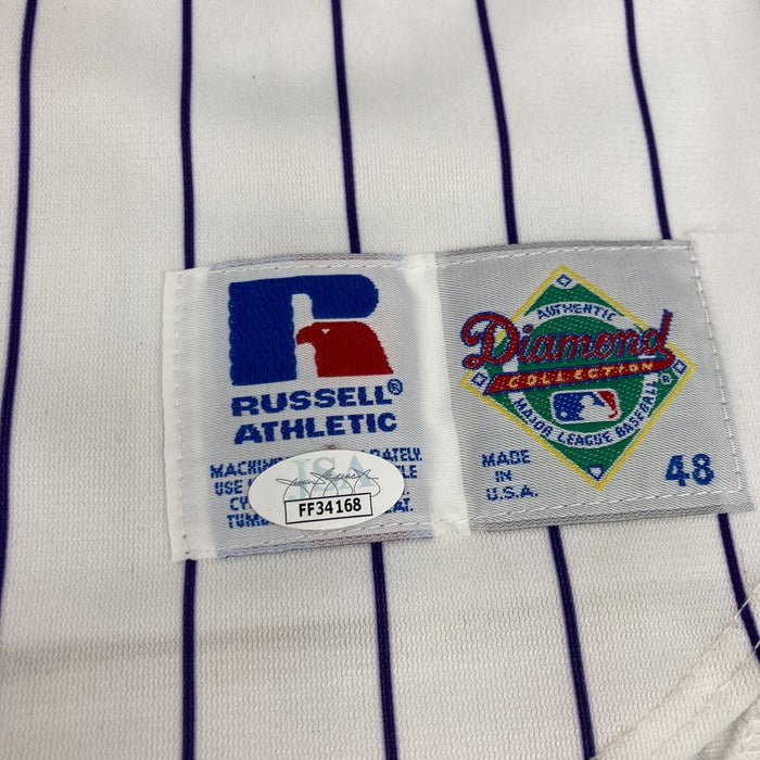 Dante Bichette Signed 1990's Russell Colorado Rockies Authentic Jersey JSA COA