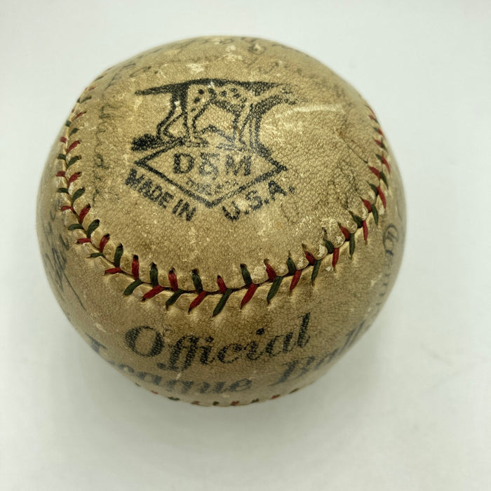 Babe Ruth & Lou Gehrig 1928 World Series New York Yankees Signed Baseball JSA