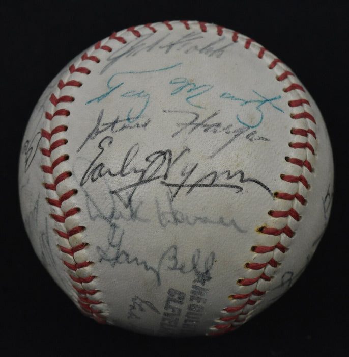 1966 Cleveland Indians Team Signed Vintage Baseball With JSA COA