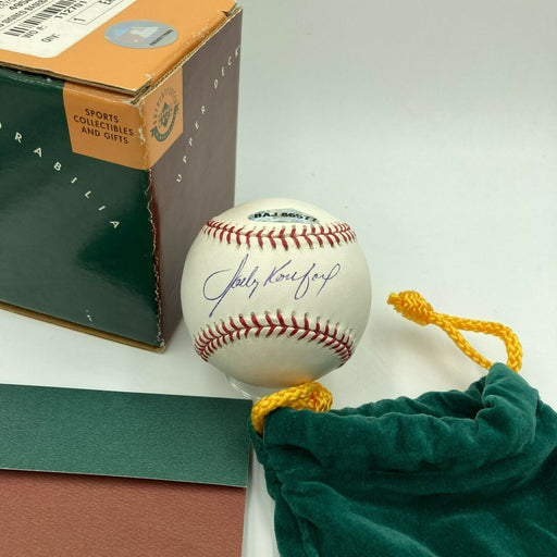 Sandy Koufax Signed Major League Baseball With UDA Upper Deck Authentic COA