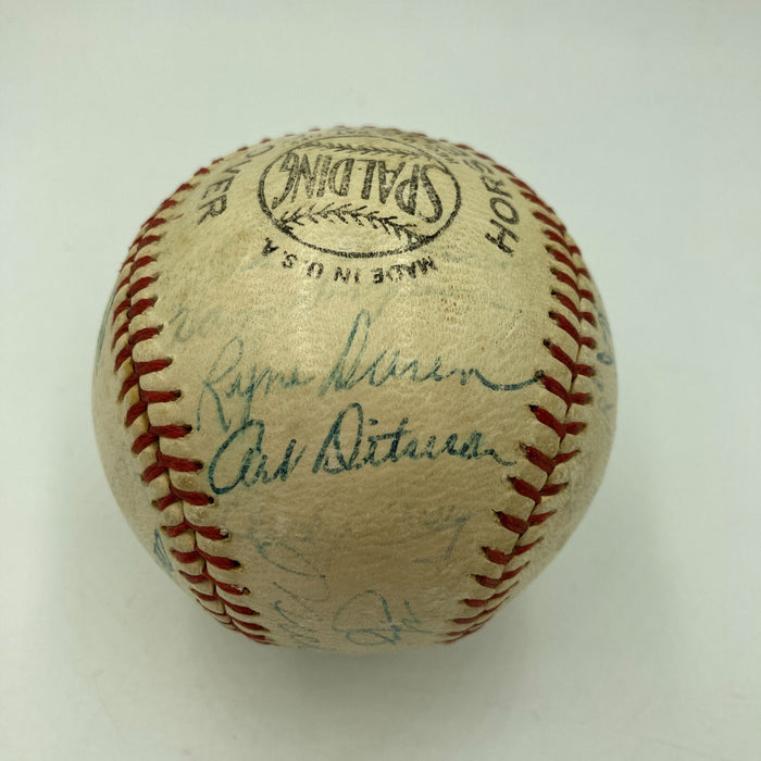 1958 New York Yankees World Series Champs Team Signed Baseball PSA DNA COA