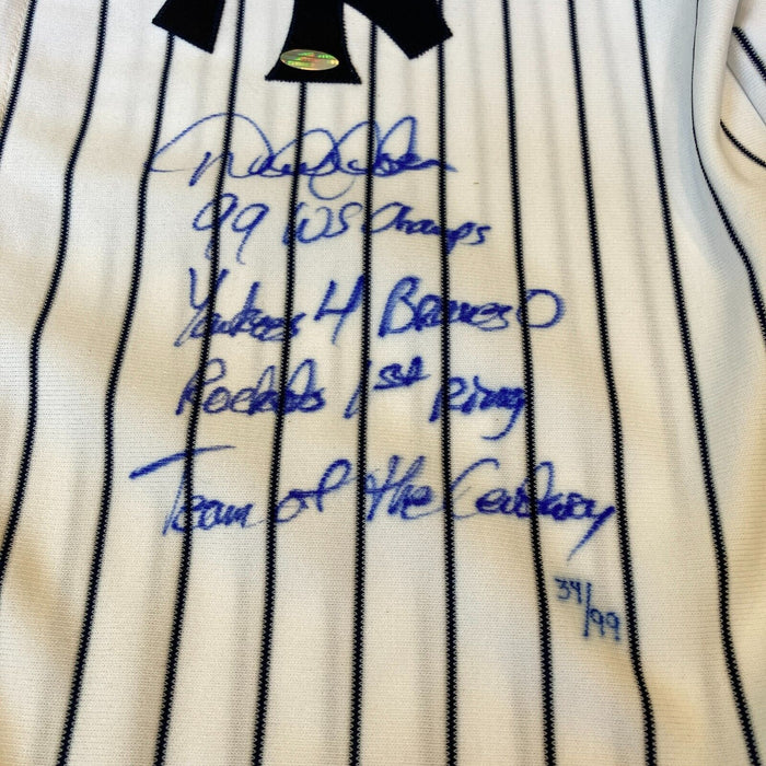 Derek Jeter Team Of The Century Signed Yankees World Series Jersey Steiner COA